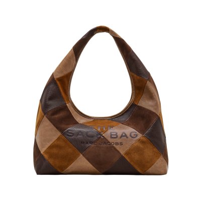 THE SUEDE PATCHWORK SACK BAG